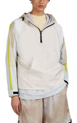 Hooded Half-Zip Windbreaker Jacket