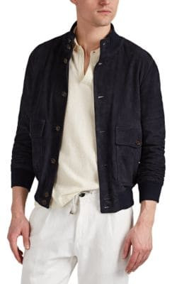 Suede Bomber Jacket 1