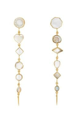 Mixed-Gemstone Drop Earrings 4