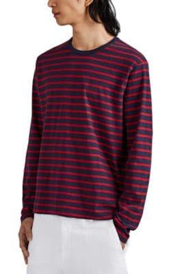 Striped Slub Cotton T-Shirt 3