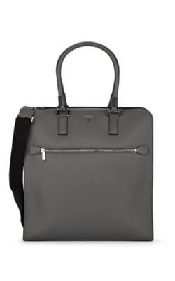 North South Leather Shopper Bag
