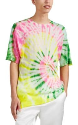 Tie-Dyed Cashmere-Silk T-Shirt