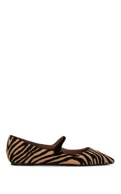 Hermione Calf-Hair & Suede Flats