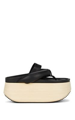 Leather Platform Sandals