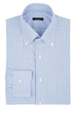 Gingham Cotton Button-Down Shirt