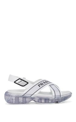 Logo-Jacquard Slingback Sandals