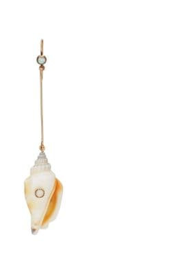 Shell & Opal Drop Earring