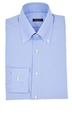 Pinstriped Cotton Button-Down Dress Shirt 1