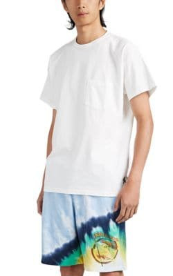 Hiker-Embroidered Cotton Oversized T-Shirt