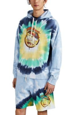 "Not Fade Away" Tie-Dyed Oversized Hoodie