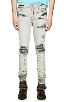 MX1 Bandana-Inset Slim Jeans 2