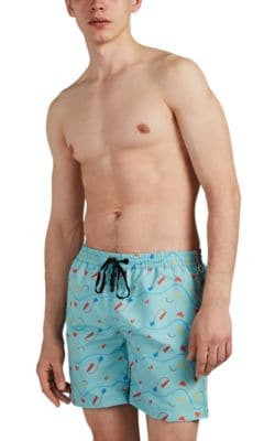 Multi-Shape Drawstring Swim Trunks