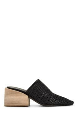 Woven Leather Mules 1