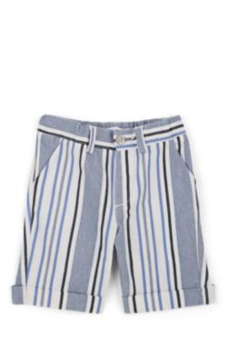 Infants' Striped Cotton-Blend Shorts