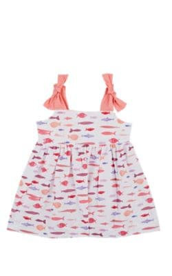 Infants' Fish-Print Cotton Shift Dress