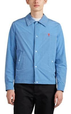 Logo-Embroidered Coach's Jacket