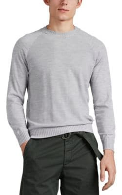 Contrast-Knit Cashmere Sweater