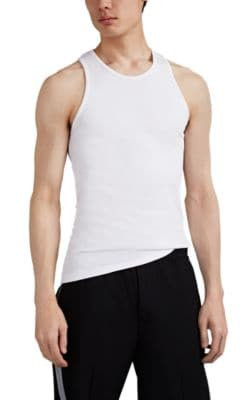 Logo-Embroidered Cotton Tank 1