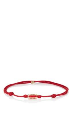 "Love" Corded Bracelet