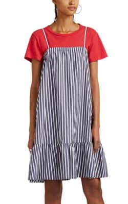 Striped Cotton Poplin Tent Dress