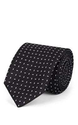 Micro-Dot-Pattern Silk Necktie
