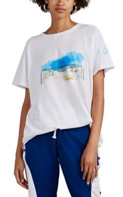 Beach-Sketch Cotton T-Shirt