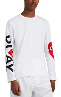 Heart-Logo Cotton Long-Sleeve T-Shirt