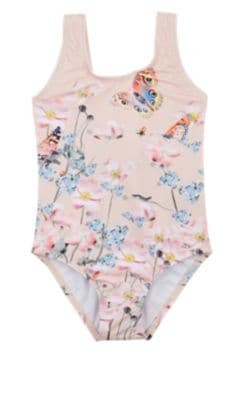 Kids' Floral- & Butterfly-Print One-Piece Swimsuit