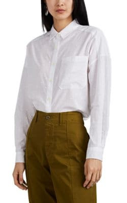 Polka Dot Cotton Voile Shirt