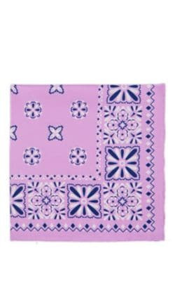Medallion-Print Silk Pocket Square