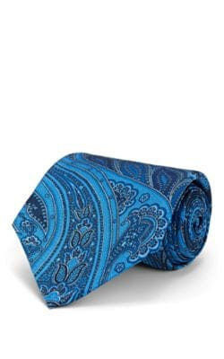 Oversized-Paisley Silk Satin Necktie 1