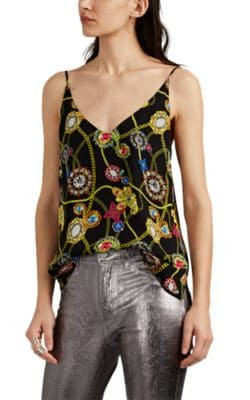 Gabriella Jewelry-Print Silk Georgette Cami