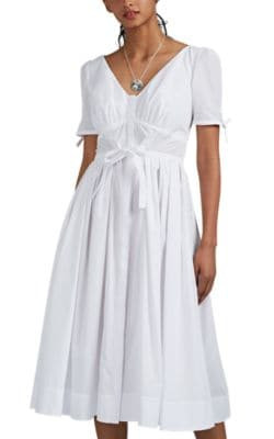 Slub Voile A-Line Dress