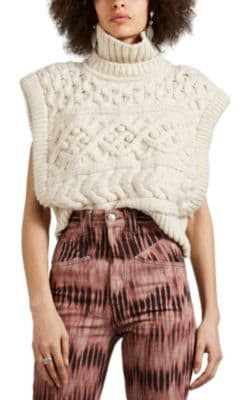 Minea Mixed-Knit Wool Sweater