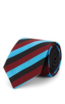 Striped Silk Faille Necktie 7