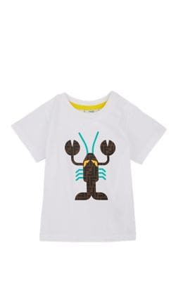 Infants' FF Logo-Print-Lobster Cotton T-Shirt