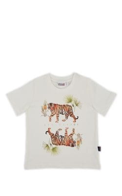 Kids' Reflected-Tiger Cotton T-Shirt