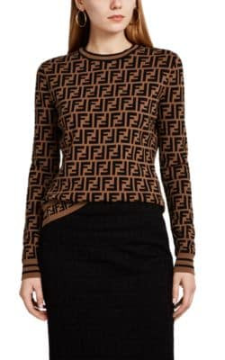Logo Compact Knit Top