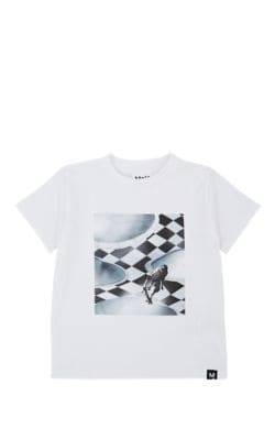 Kids' Road Skateboarder-Graphic Cotton T-Shirt