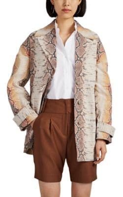 Reptillia Python-Pattern Jacquard Jacket
