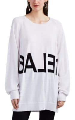 Logo-Knit Wool-Blend Oversized Sweater