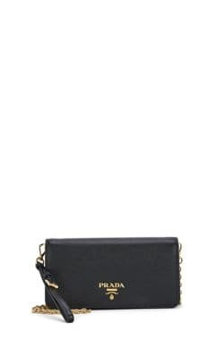 Logo Leather Chain Wallet 3