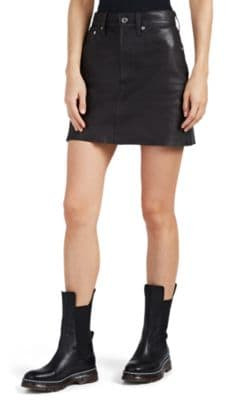Leather Miniskirt