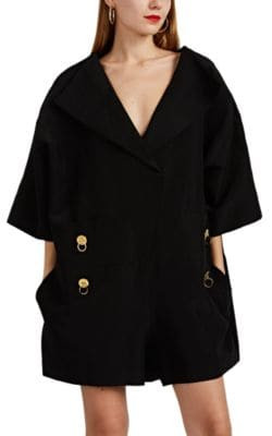 Lempi Linen-Silk Oversized Romper