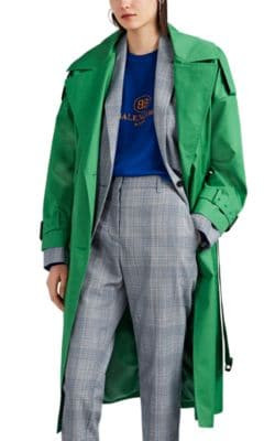 Cotton Belted Double-Breasted Trench Coat