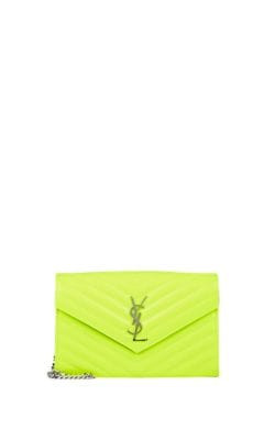 Monogram Leather Chain Wallet 8
