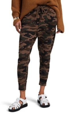 Nolan Camouflage Cotton Crop Sweatpants