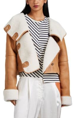 Novak Shearling Crop Jacket