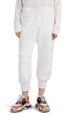 Cotton Crop Drawstring Sweatpants