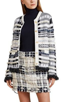 Checked Wool Tweed Jacket